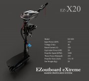 Скоростной электромотор EZ-X20 (20 л.с., 48 В, румпель)